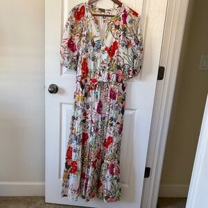 Anne Klein Multicolor Floral Maxi Dress